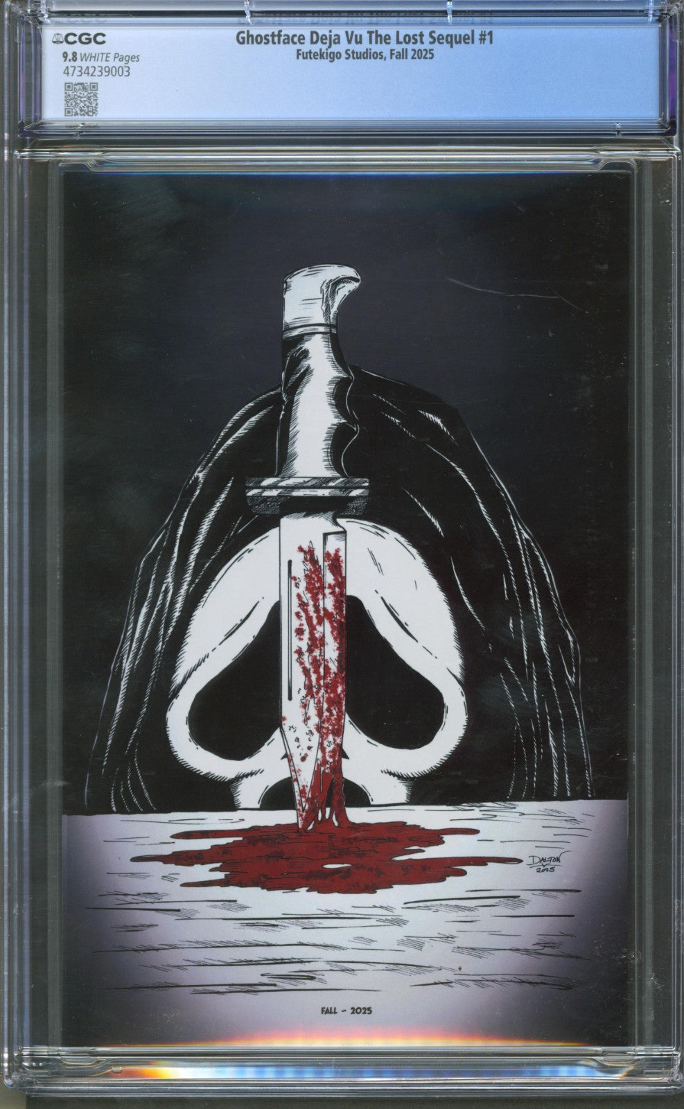 Ghostface Deja Vu The Lost Sequel #1 CGC 9.8 Futekigo Studios 2025 Scream Cover