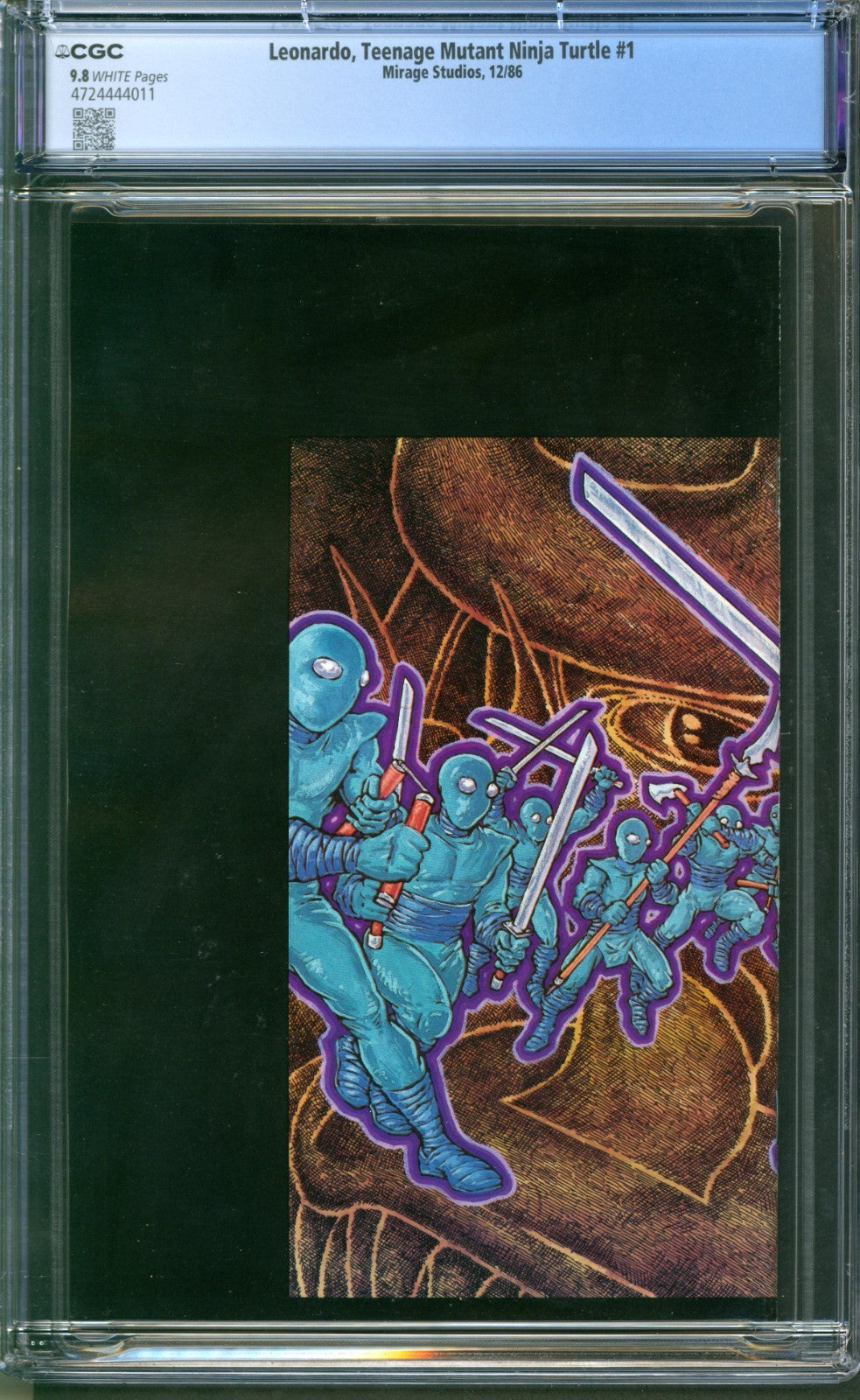 Leonardo, Teenage Mutant Ninja Turtle #1 CGC 9.8 Mirage Studios 1986 TMNT Cover