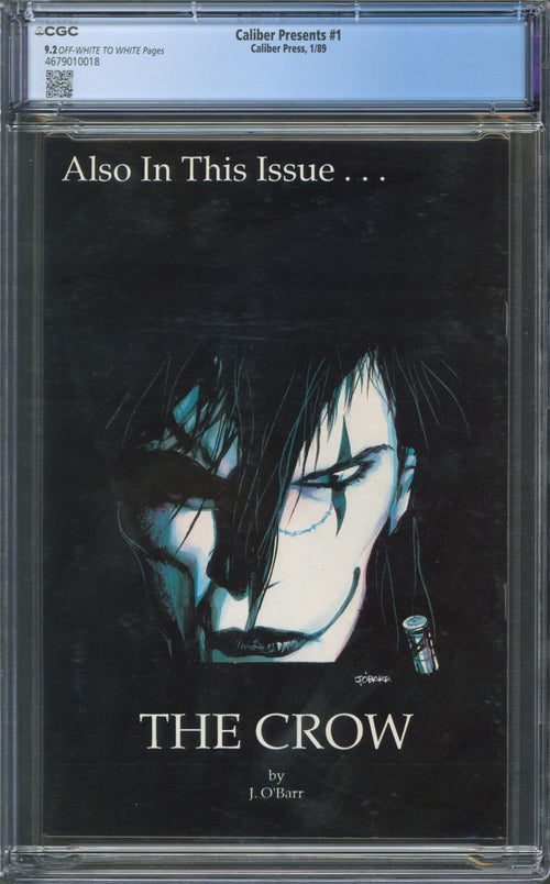 Caliber Presents #1 CGC 9.2 Caliber Press 1989 1st Appearance of the Crow