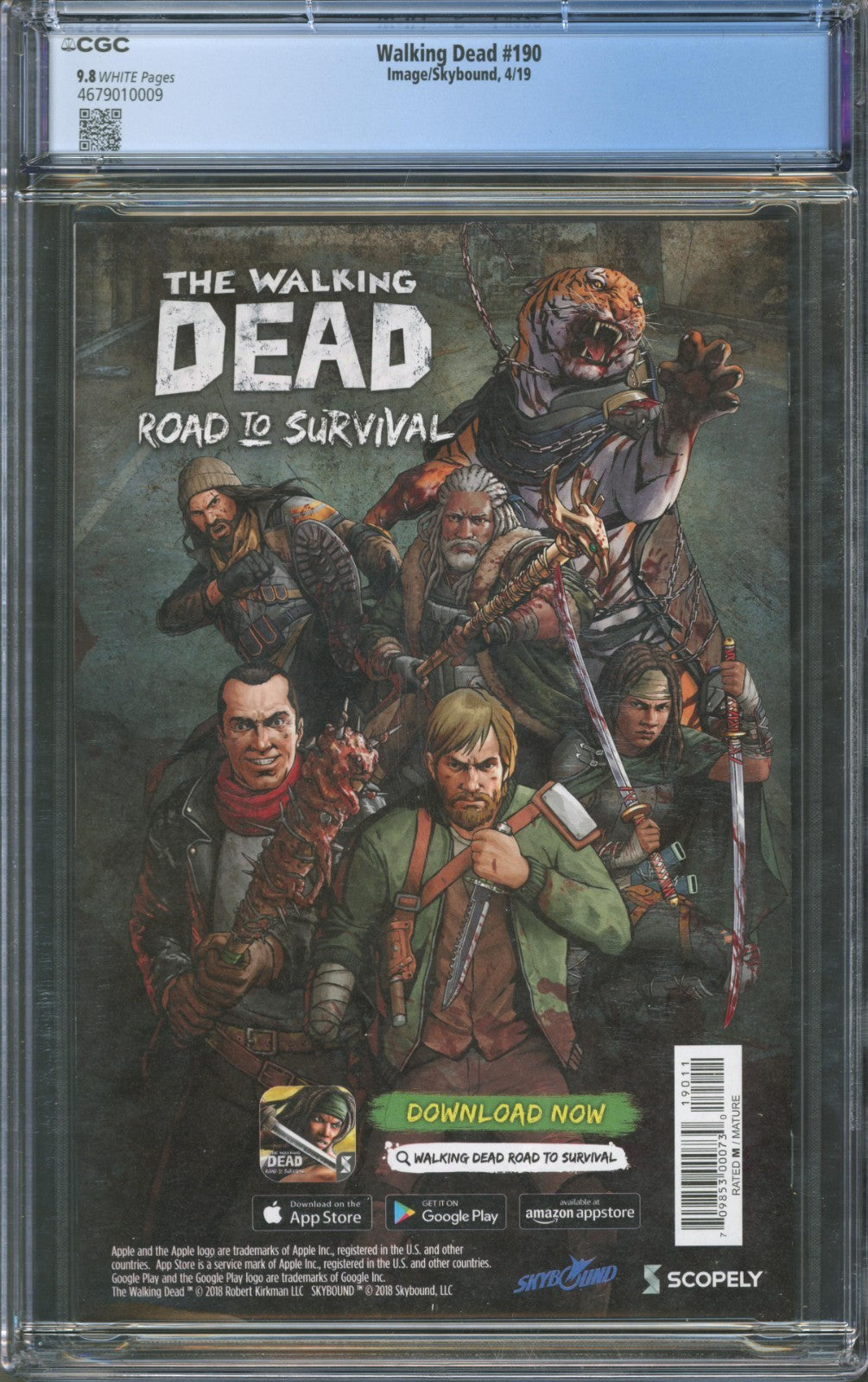 Walking Dead #190 CGC 9.8 Image/Skybound 2019 Charlie Adlard Cover Kirkman Story
