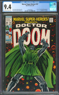 Marvel Super-Heroes #20 CGC 9.4 Marvel Comics 1969 Doctor Doom Cover 1st Valeria