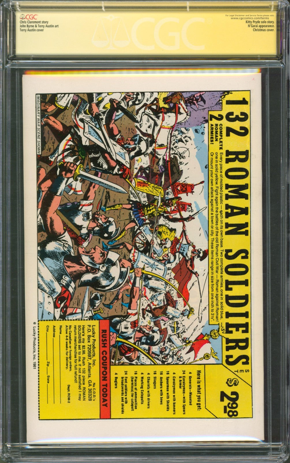 Uncanny X-Men #143 CGC 9.8 Marvel Comics 1981 Signed by Stan Lee w/ Custom Label