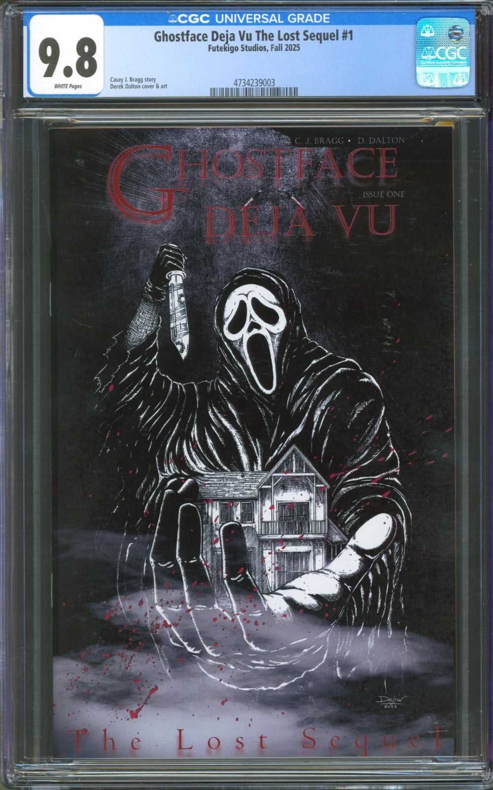 Ghostface Deja Vu The Lost Sequel #1 CGC 9.8 Futekigo Studios 2025 Scream Cover