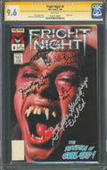 Fright Night #9 CGC 9.6 Now Comics 1989 Photo Cover Signed 5x Main Cast Auto