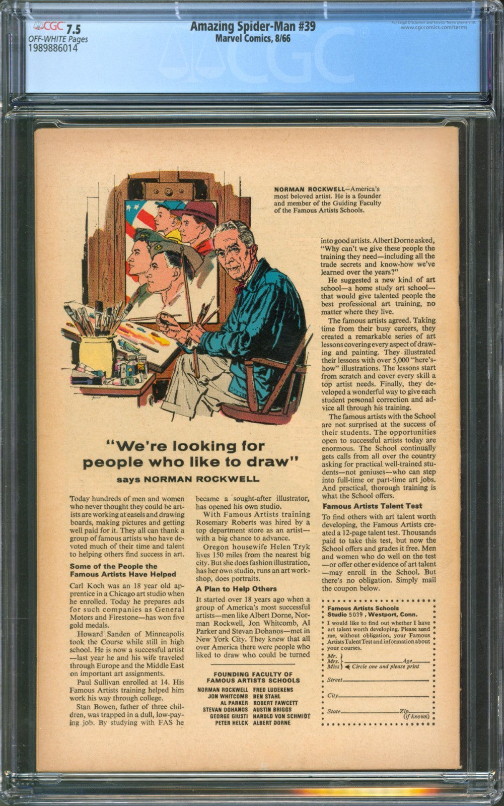 Amazing Spider-Man #39 CGC 7.5 Marvel Comics 1966 Norman Osborn as Green Goblin