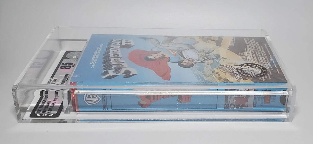 Superman III 3 BRAND NEW SEALED VHS Wraparound Watermarks VGA 85 Early Print