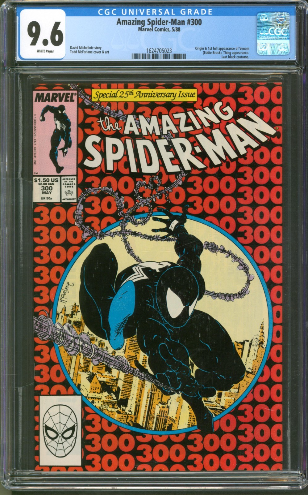 Amazing Spider-Man #300 CGC 9.6 Marvel Comics 1988 1st Appearance of Venom