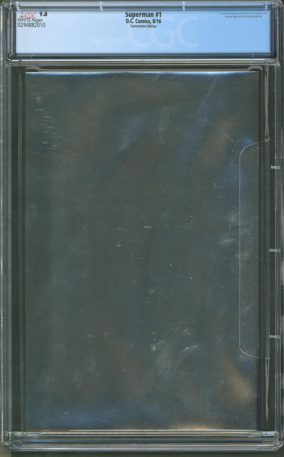 Superman #1 CGC 9.8 D.C. Comics 2016 Convention Edition Silver Foil Rebirth