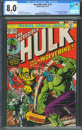Incredible Hulk #181 CGC 8.0 Marvel Comics 1974 1st Appearance of Wolverine