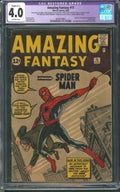 Amazing Fantasy #15 CGC 4.0 Marvel Comics 1962 Restored 1st App of Spider-Man